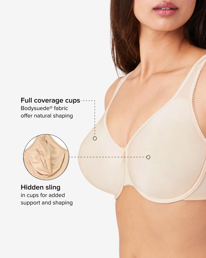 Wacoal Basic Beauty Unlined Underwire Full Coverage Bra, 855192 - Image 2